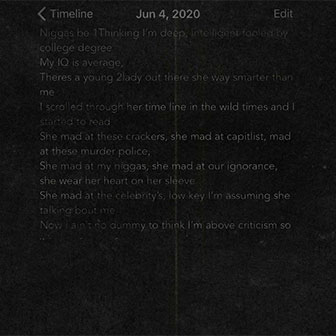 "Snow On Tha Bluff" by J. Cole "Snow On Tha Bluff" by J. Cole